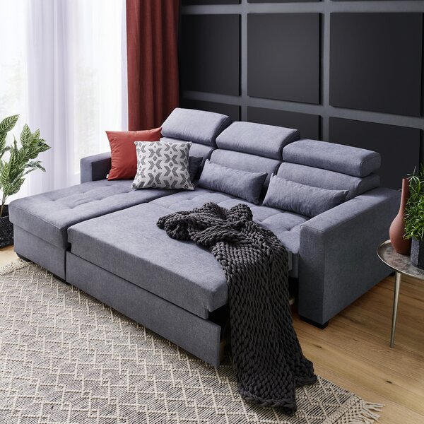 ROHOVÁ SEDAČKA, textil, modrá Carryhome - Sedací soupravy, Online Only