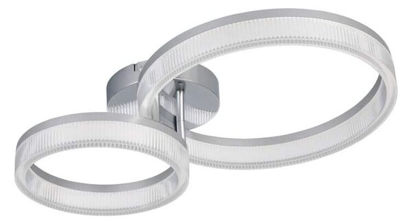 Trio Leuchten R63292106 MOVA - Stropní moderní lustr v lesklém chromu, LED 22W, 3000lm, 4000K, 51 x 33cm (Moderní stropní lustr )