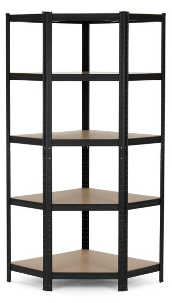 Regál 75x180x75 cm černý AUR-G2075 BK