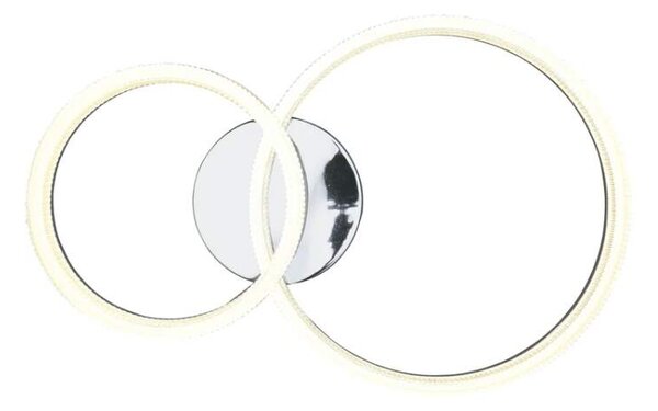 Trio Leuchten R63292106 MOVA - Stropní moderní lustr v lesklém chromu, LED 22W, 3000lm, 4000K, 51 x 33cm (Moderní stropní lustr )