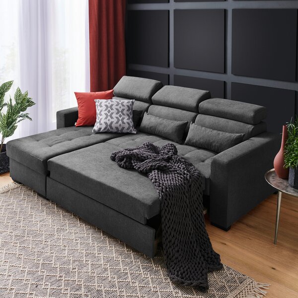 ROHOVÁ SEDAČKA, textil, barvy grafitu Carryhome - Sedací soupravy, Online Only