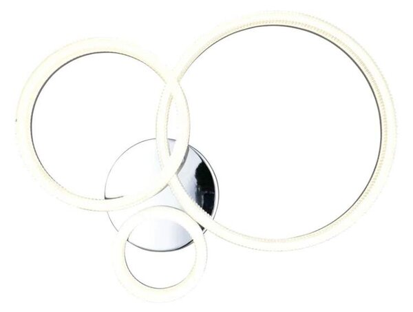 Trio Leuchten R63293106 MOVA - Stropní moderní lustr v lesklém chromu, LED 32W, 4200lm, 4000K, 51 x 40,5cm (Moderní stropní lustr )