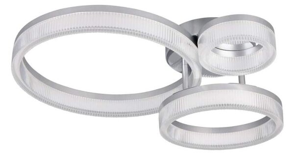 Trio Leuchten R63293106 MOVA - Stropní moderní lustr v lesklém chromu, LED 32W, 4200lm, 4000K, 51 x 40,5cm (Moderní stropní lustr )
