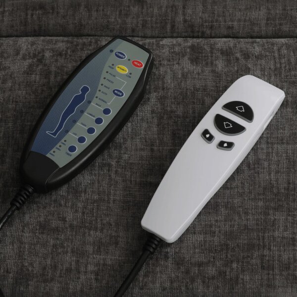Polohovací křeslo šedé, elektrické TV-H9727 GREY2