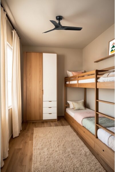 FARO 33825WT - Stropní ventilátor HEY S černá pr. 90 cm WT + dálkové ovládání