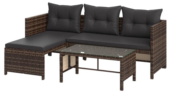 TERASOVÁ SEDACÍ SOUPRAVA kov, plast, sklo Ambia Garden - Online Only zahradní nábytek, Online Only