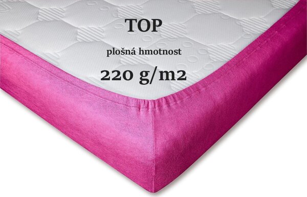 DADKA Froté prostěradlo ostružina Rozměr 90x200x20 jednolůžko