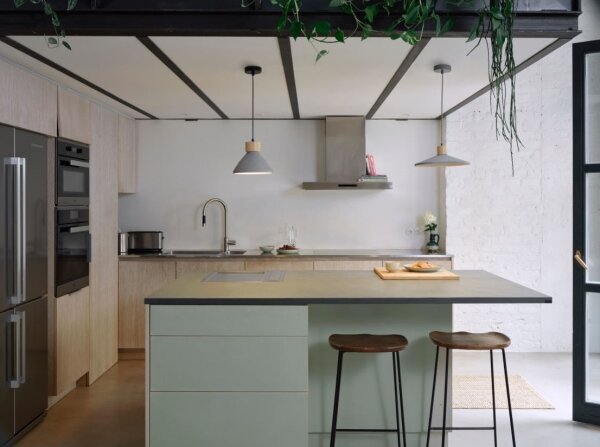 Ledvance - Lustr na lanku DECOR CONCRETE 1xE27/15W/230V pr. 32 cm beton šedá