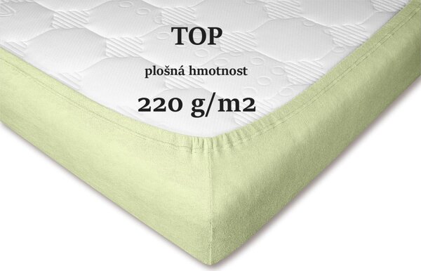 DADKA Froté prostěradlo hrášek Rozměr 90x200x20 jednolůžko