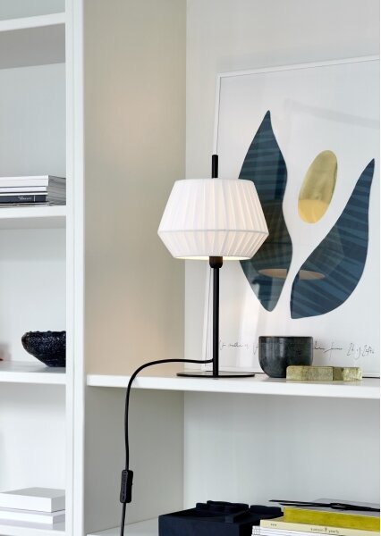 Nordlux - Stolní lampa DICTE 1xE14/40W/230V bílá/černá