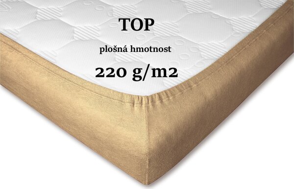 DADKA Froté prostěradlo opál Rozměr 90x200x20 jednolůžko