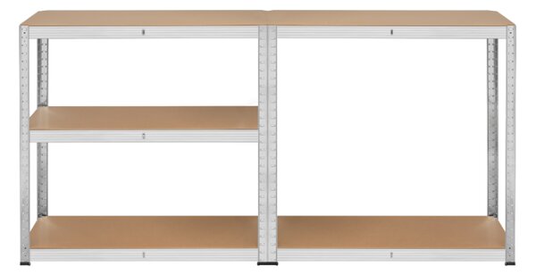 Kovový regál REBEL 180x90x40 5 polic Povrchová úprava: Bílá