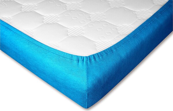 DADKA Froté prostěradlo denim Rozměr 90x200x20 jednolůžko