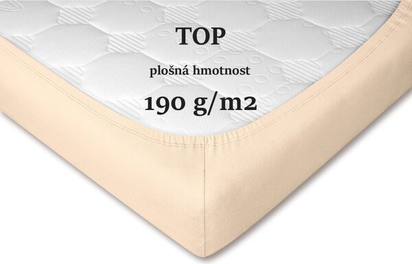 DADKA Jersey prostěradlo banán Rozměr 90x200x20 jednolůžko