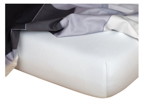 DADKA Jersey prostěradlo stříbrné Rozměr 90x200x20 jednolůžko