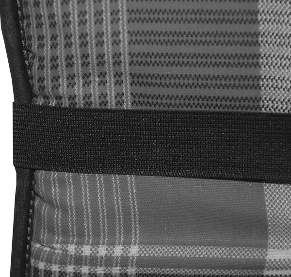Doppler SPOT 6118 antracit/červená, nízký polstr na křesla a židle, 48x100x5 cm