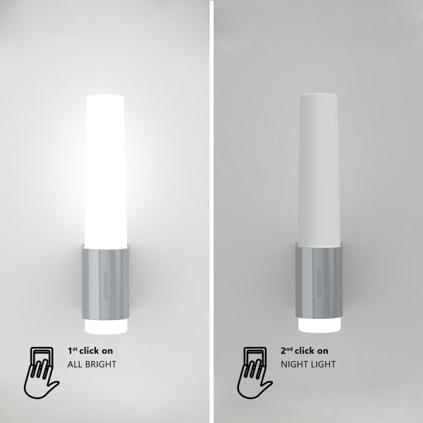 Nordlux - LED Stmívatelné koupelnové nástěnné svítidlo HELVA LED/6,8W/230V IP44