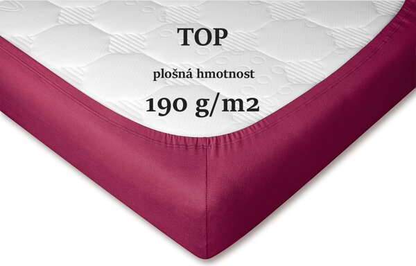 DADKA Jersey prostěradlo ostružina Rozměr 90x200x20 jednolůžko