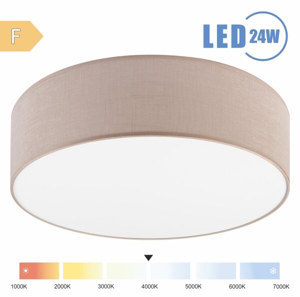Brilagi - LED Stropní svítidlo SIRIJA LED/24W/230V pr. 45 cm béžová