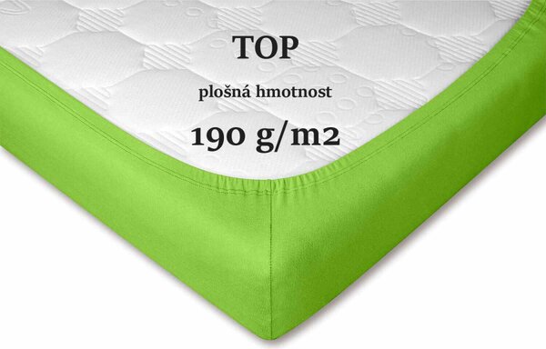 DADKA Jersey prostěradlo kiwi Rozměr 90x200x20 jednolůžko