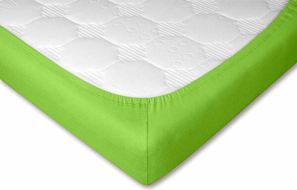 DADKA Jersey prostěradlo kiwi Rozměr 90x200x20 jednolůžko