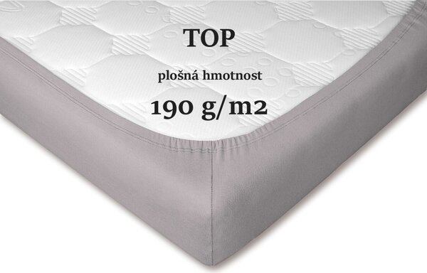 DADKA Jersey prostěradlo světle šedé Rozměr 60x120x10 dětské