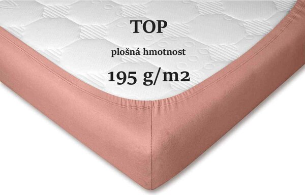 DADKA Jersey prostěradlo béžové Rozměr 35x75x2