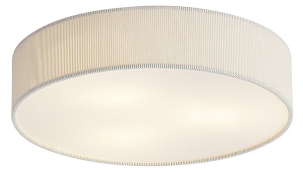 Moderní stropní svítidlo bílé se sametovým stínidlem 46cm 3-světla - Luz