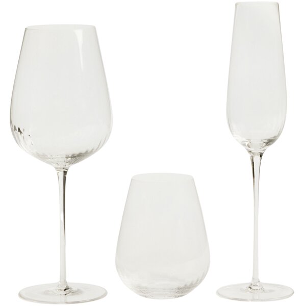 Kave Home Sklenička na sekt Davel 215 ml