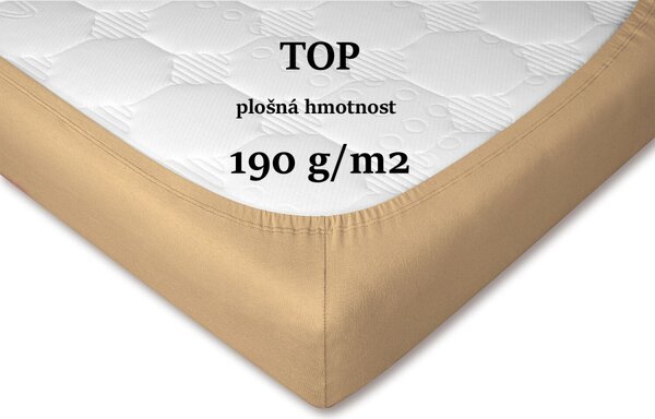 DADKA Jersey prostěradlo opál Rozměr 60x120x10 dětské