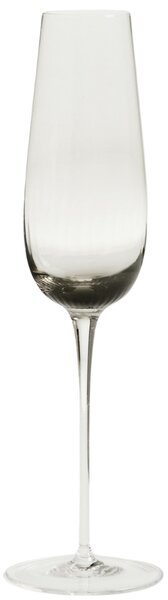 Kave Home Šedá sklenička na sekt Davel 215 ml