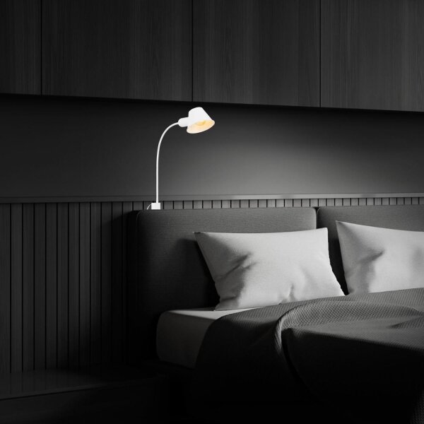 Briloner 2079-016 - Nástěnná flexibilní lampa 1xE27/10W/230V bílá