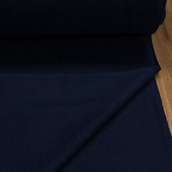 Fleece (flís) 085 jednobarevná uni tmavě modrá, š.150cm (látka v metráži)