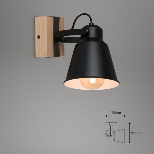Brilo - Nástěnné bodové svítidlo TALLE 1xE27/40W/230V