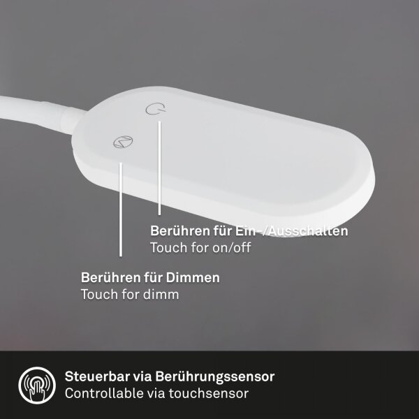 Briloner 2177016 - LED Stmívatelná flexibilní nástěnná lampa LED/6W/230V bílá