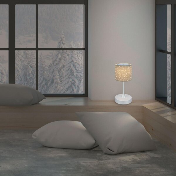 Brilo - LED Stmívatelná nabíjecí stolní lampa LOLE LED/3W/5V IP44 stříbrná