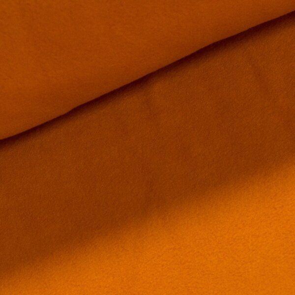 Fleece (flís) jednobarevná uni oranžová, š.150cm (látka v metráži)