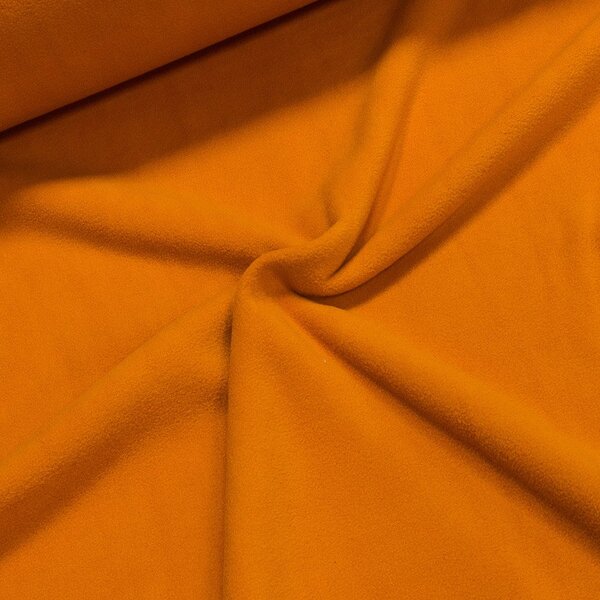 Fleece (flís) jednobarevná uni oranžová, š.150cm (látka v metráži)