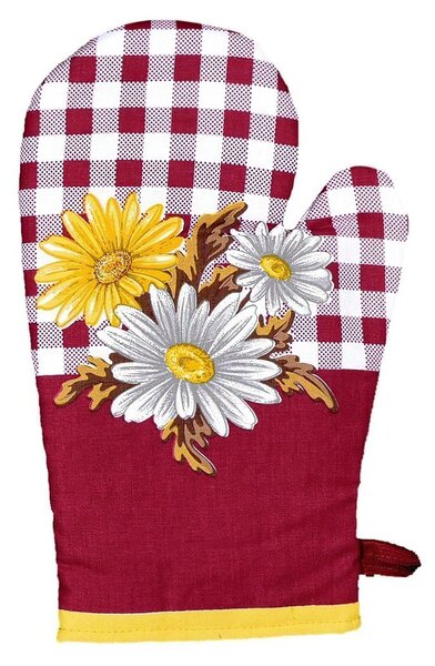 Frobyt Kuchyňská chňapka GERBERA, bordová, 28x18cm