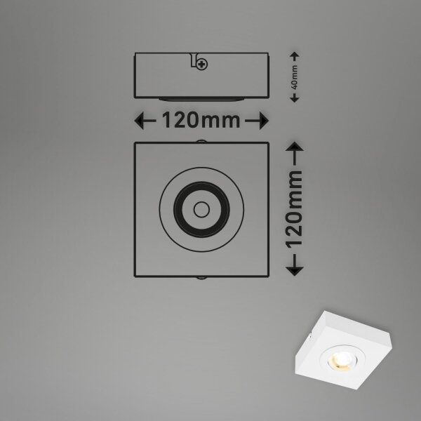 Briloner 3996016 - LED Bodové svítidlo CTS LED/4W/230V 2700/4000K bílá
