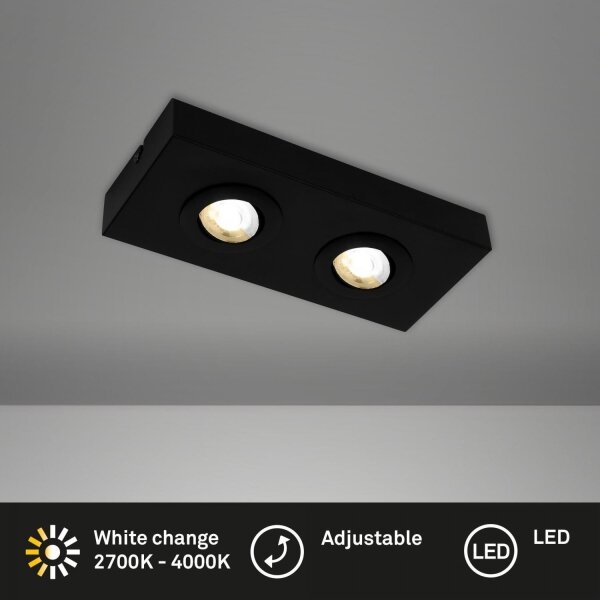 Briloner 3996025 - LED Bodové svítidlo CTS 2xLED/4W/230V 2700/4000K černá