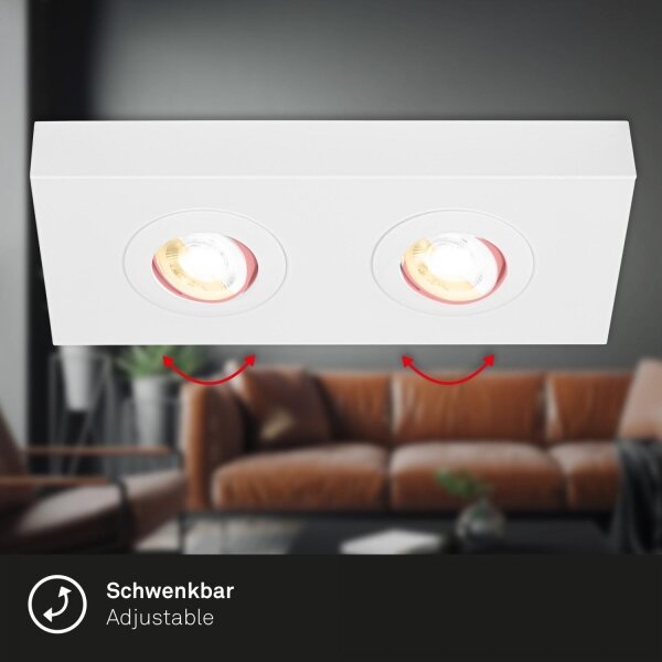 Briloner 3996026 - LED Bodové svítidlo CTS 2xLED/4W/230V 2700/4000K bílá
