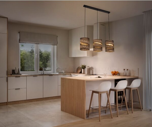 Ledvance - Lustr na lanku DECOR CARDBOARD 3xE27/15W/230V
