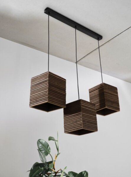 Ledvance - Lustr na lanku DECOR CARDBOARD 3xE27/15W/230V