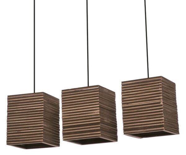 Ledvance - Lustr na lanku DECOR CARDBOARD 3xE27/15W/230V