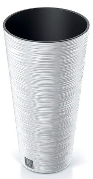 Květináč FURU SLIM ECO WOOD 30cm bílá