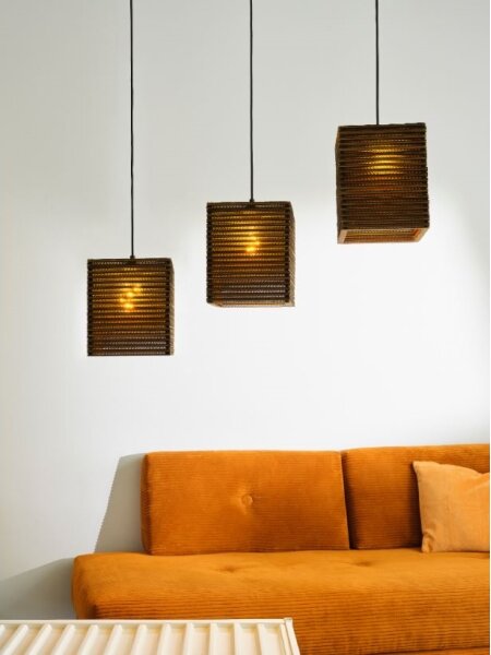 Ledvance - Lustr na lanku DECOR CARDBOARD 3xE27/15W/230V
