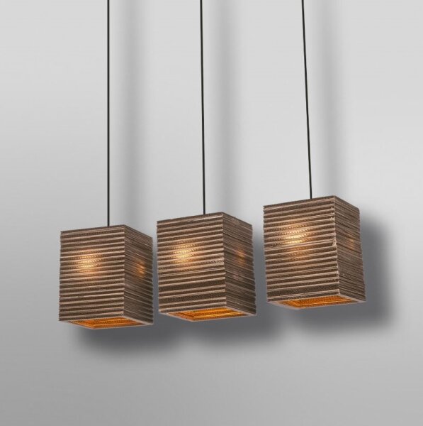 Ledvance - Lustr na lanku DECOR CARDBOARD 3xE27/15W/230V