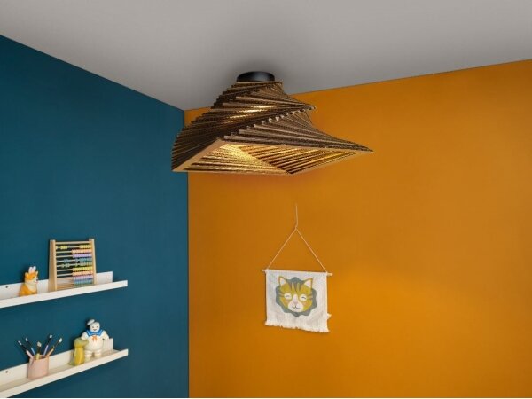 Ledvance - Stropní svítidlo DECOR CARDBOARD 1xE27/15W/230V 40x40 cm