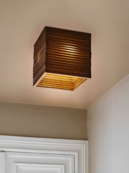 Ledvance - Stropní svítidlo DECOR CARDBOARD 1xE27/15W/230V 25x25 cm